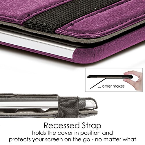 Forefront Cases® Samsung Galaxy Tab A 10.1 SM-T580 Leder Drehbar Hülle Schutzhülle Tasche Smart Case Cover Stand – Rundum-Geräteschutz und intelligente Auto Schlaf / Wach Funktion – inkl. Eingabestift - 5