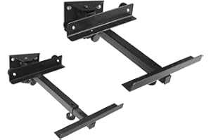 Drall 2 Piezas (1 par) Altavoces Soporte de Pared Negro - Carga de hasta 15 kg - Soporte de Altavoz para Altavoces de Cine en casa - inclinación Giratorio e inclinable - Montaje en Pared Modelo: BH2B