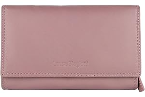 Laura Biagiotti Portafoglio Donna In Vera Pelle, Spazioso Con Scatola Regalo