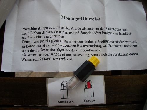 Neuheit Signal Kettenanode Signalanode 3/4″ Länge1000mm - 3