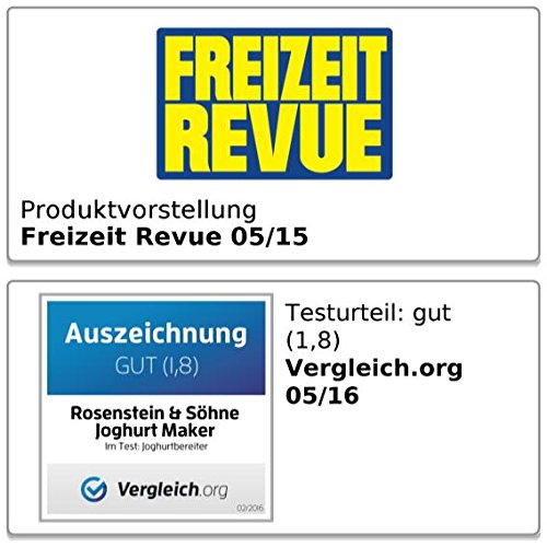 Rosenstein & Söhne Joghurt Maker mit Portionsgläsern (7 x 150 ml) - 6