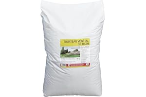CP Jardin TOURTEAU DE RICIN VÉGÉTALE Sac de 20kg - Engrais Organique, Engrais Potager, Favorise la Fertilisation des sols, Propriétés Répulsives
