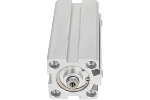 Othmro SDA20 x 60 Cylindres Pneumatiques Minces à Air Comprimé, Vérin Pneumatique Compact en Aluminium, Double Effet, Port PT3/8, pour Systèmes Pneumatiques et Hydrauliques, Alésage 20mm, Course 60mm