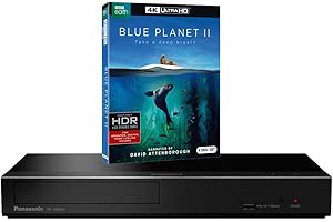 PANASONIC BUNDLE Panasonic DP-UB450 MULTIREGION Blu-ray Player Bundle with Blue Planet 2 Ultra HD 4K Blu-ray Disc