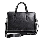 Cvbndfe Multifunktional Männer große Kapazität Aktentasche multifunktionale Leder Portable Handtasche Messenger Schulter Laptop Tasche für Business