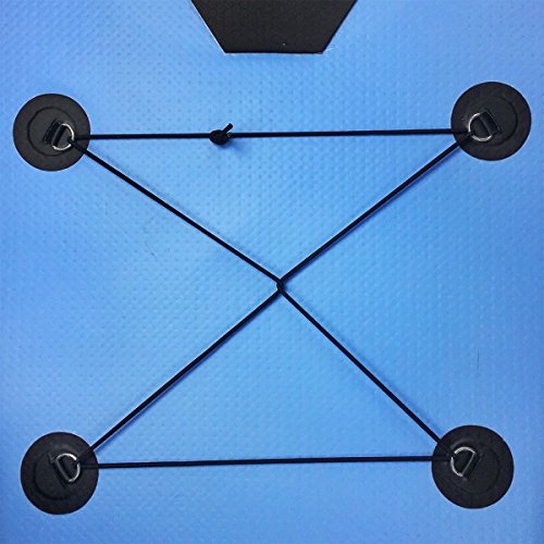 AQUAPARX SUP 305 x 76 x 10 cm Inflatable Isup Aufblasbar Alu-Paddel Marin Rucksack Pumpe Stand Up Paddle Board Set Aqua , türkis-blau/Schwarz - 6