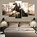 Produktbild Canvas Leinwand Poster 5 Stück Videospiele Red Dead Redemption 2 Arthur Morgan Gutchs Gang Western Spiel Wandmalerei Home Decor,B,20 * 30 * 2+20 * 40 * 2+20 * 50 * 1