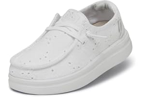 HEYDUDE Hey Dude Wendy Youth Rise Eyelet, Scarpe Slip-On per Bambine e Ragazze