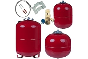 ADENA Ausdehnungsgefäß für Heizungsanlagen | 100 Liter + Kappenventil