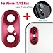 Produktbild Fcostume Metall Rückfahrkamera Objektiv Hülle Schutzfolie + Film für iPhone XS/XS max (Rot)