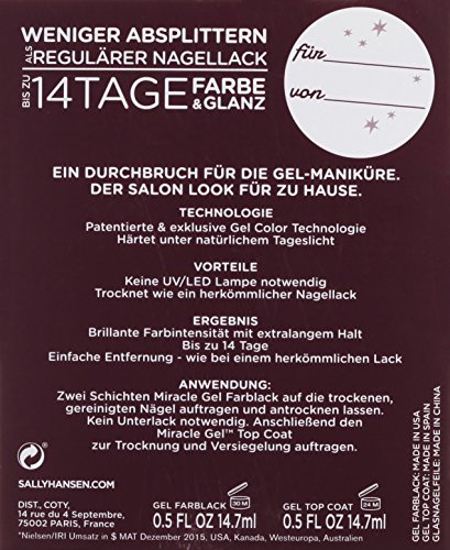 Sally Hansen MG 489 + Top Coat inklusiv Gratis Nagelfeile, 1er Pack (1 x 29 ml) - 2
