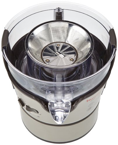 Moulinex JU385H Entsafter und Zitruspresse Elea Duo (300 Watt, 2 Geschwingigkeitsstufe) schwarz / edelstahl-look - 2
