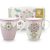 PiP Studio Lily&amp;Lotus Kulplu Kupa 350ml Set 2 Par&ccedil;a