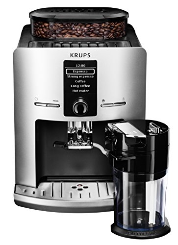 KRUPS EA829E Kaffeevollautomat Latt´Espress One-Touch-Funktion (1,7 l, 15 bar, LC Display) silber - 2