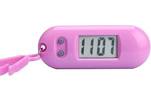 tinysiry Orologio da taschino portachiavi, mini orologi digitali adatti per lo zaino con cordino per chiavi a clip, orologio elettronico con display digitale LCD silenzioso