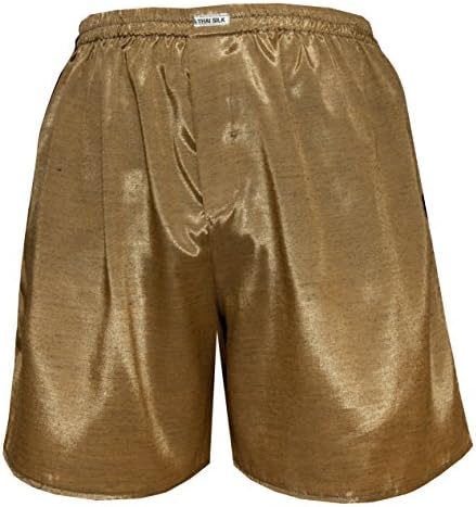 Men's Comfort Sleep Underwear Thai Silk Boxer Shorts