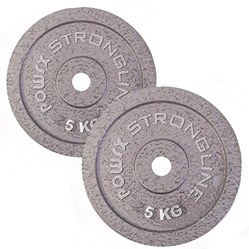 Hantelscheiben Set Hantel Gewichte Gusseisen 5 - 40 kg für Kurzhanteln und Langhanteln 30 mm