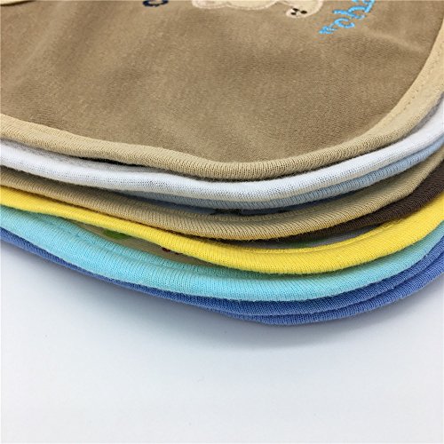 Haimoburg 9 Pack Wasserdicht Babylätzchen Baumwolle Klettverschluss - 5