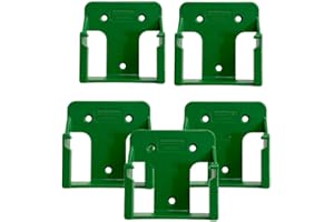 StealthMounts Green Battery Holders Hikoki/Metabo HTP/Hitachi 18V | Battery Holder for Power Tools | Pack of 5 | Battery Clip Organizer Hikoki/Metabo HTP/Hitachi 18V