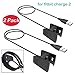 Produktbild HKFV 2PC Fitbit Lade 2 Smart Watch Ladegerät USB-Ladekabel mit Wiege Dock-Adapter Fitbit Charge 2 Charger 21 Zoll Ersatz USB Ladegeräte Ladekabel