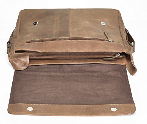 Packenger Vethorn Messenger Bag Umhängetasche oder Notebooktasche mit Notebook-Fach bis 15“ in verschiedenen Farben - 2