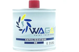 WAGA PAINT S.R.L. Waga Paint Tecniques - Catalizzatore HS 2080 500ML Professionale per Verniciatura Carrozzeria Auto Moto Camper (STANDARD)