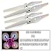 Produktbild STARTRC Phantom 3 Propeller Wiederaufladbar LED Licht Blitz Propeller für DJI Phantom 3 Standard/Pro/Advanced/Phantom 3 SE/WiFi 4K Propeller Blades 2 Paar