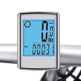 Elinker Cycle Computer with Large LCD Backlight and Motion Sensor for Tracking Riding Speed and Distance Automatic Wake-up, Bicycle Computer, Bike Odometer Speedometers, Waterproof Bike Computer