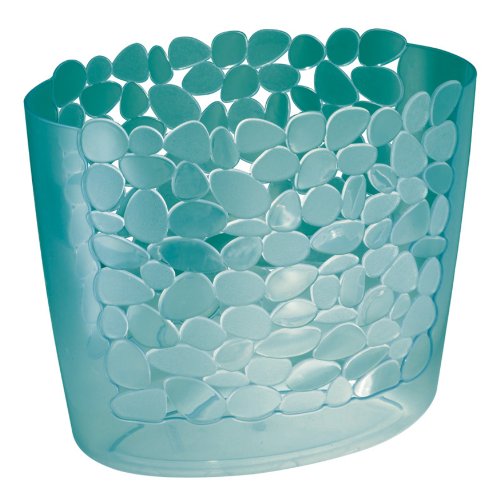 Preisvergleich Produktbild InterDesign 72661EU Pebblz Abfalleimer, blau