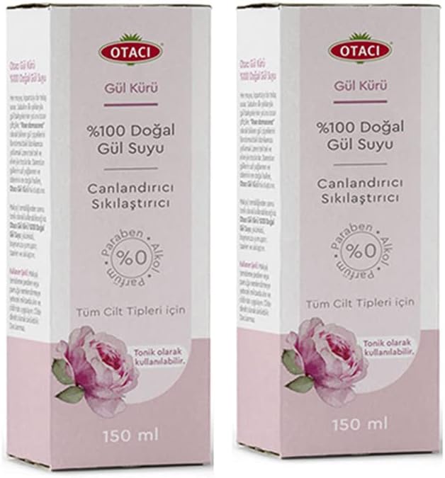 Otacı %100 Doğal Gül Suyu 150 ml x 2 Adet