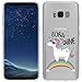 Produktbild Samsung Galaxy S8 Hülle von licaso® aus TPU schützt Dein S8 5,8" Born to Shine Einhorn Märchen Schutz-Hülle Cover Case transparent klare Schutzhülle galaxys8 Tasche Silikon Style (Samsung Galaxy S8, Born to Shine)