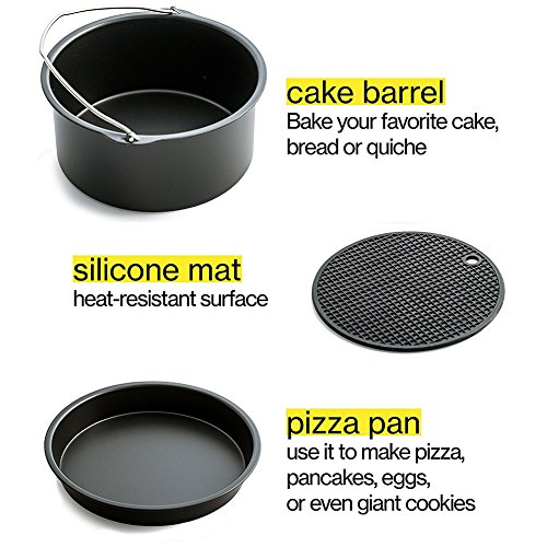 Luft Friteuse Zubehr Kits Set Von 5 Fr Gowise Philips Cozyna Alle Ber 30l Kapazitt 37qt 53qt 58qt Einschlielich Kuchenfass Backform Pan Grill Topf Pad Topflappen Silikonmatte Luft Friteuse Zubehr Kits Set Von 5 Fr Gowise Philips Cozyna Alle Ber 30l Kapazitt 37qt 53qt 58qt Einschlielich Kuchenfass Backform Pan Grill Topf Pad Topflappen Silikonmatte