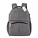 Produktbild Lounayy Stilltasche Wickelrucksack Schulrucksack Wickelunterlage Kinderrucksack Laptoptasche Mode Windeltasche (Color : Grau, Size : One Size)