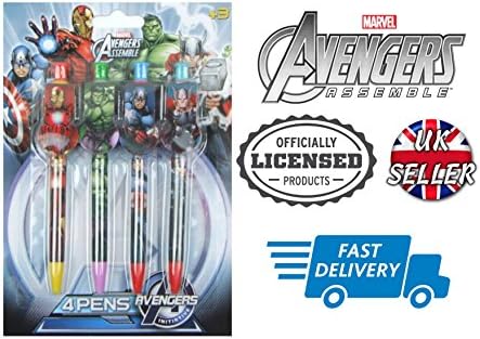 Marvel Avengers 4pack Clip Pens