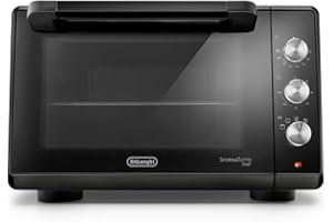 De'Longhi Sfornatutto Chef EO34302 Forno Elettrico Ventilato con 4 Modalità di Cottura, Porta Doppio Vetro, Temperatura 80-230°C, Timer 120', Include Teglia e Griglia, Capacità 34L, 2000W, Nero