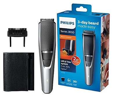 Philips Tondeuse pour barbe Série 3000, 20 longueurs de barbe - Pour une barbe de 3 jours impeccable