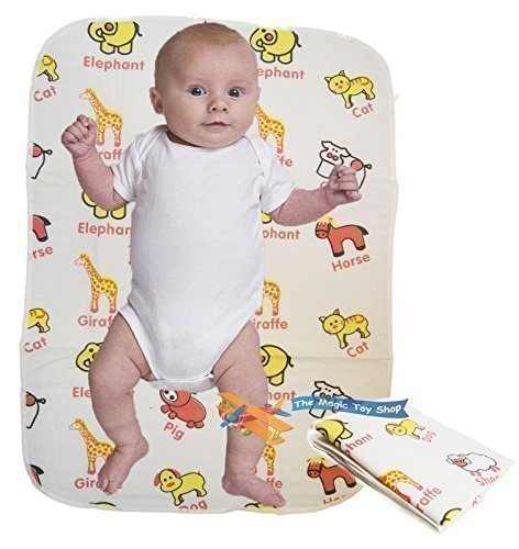 Baby Folding Travel Changing Mat Wipe Clean Waterproof Nappy Bag Size Fold Away