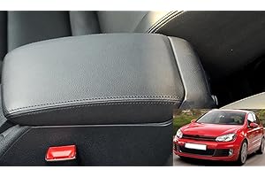 AOJIEK Auto Armlehne Abdeckung Leder Mittelkonsole Abdeckung Schutz FüR Golf 6 MK6 2010 2011 2012 2013 Mittelarmlehne Box Pad Panel Car Styling ZubehöR