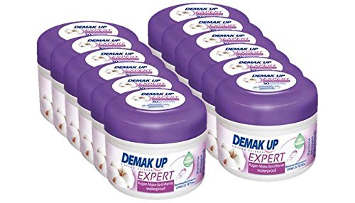 Demak'Up Expert imprägnierte Abschminkpads, Wattepads für wasserfestes Make-Up, 12 Dosen x 30 Cotton Pads (360 Cotton Pads)
