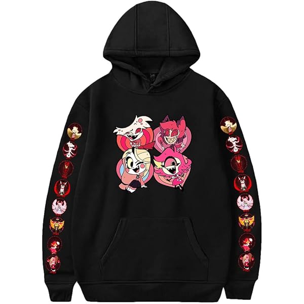 Oreiller Hotel Sweat à Capuche - Charlie/Angel Dust - Cosplay Et