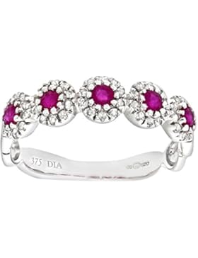 Naava Damen-Ring 9 K 375 Weißgold 39 Diamanten PR6863W M-p