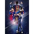 ISEE 360® Football Posters Lionel Messi Barca for Room Wall Boys Inspirational L X H 12 X 18 Inches