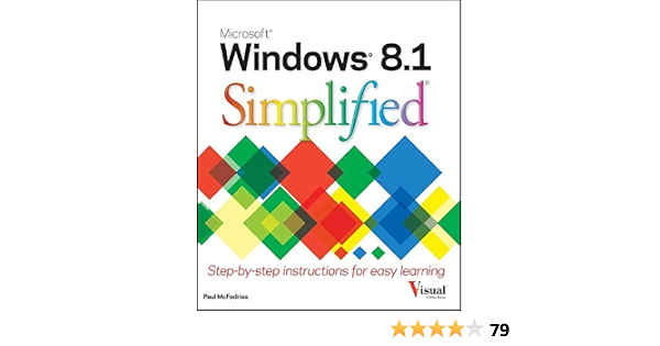 Windows 8 1 Simplified Amazon Co Uk Mcfedries Paul Books