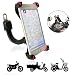 Produktbild Motorrad Handyhalterung, TTMOW Universal Handy Halterung, Outdoor Motorrad Rückspiegel Handy-Halter, 360° Drehbare Anti-Shake (Rot)