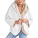 Produktbild Berimaterry Damen Winter Jacke Pullover Mantel Frauen Casual Fleece Fuzzy Faux Shearling Warm Reine Farbe Winter Jacke Übergröße Kapuzenmantel