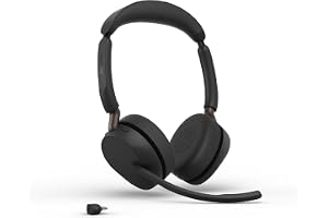 Jabra Evolve3 65 Auriculares Inalámbricos Bluetooth, UC, USB-C