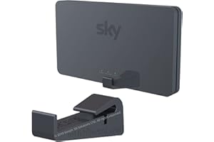 SIMPLE 3D SOLUTIONS mywallmount Sky Broadband Hub Wall Mount Bracket for WiFi Router Model SR203 – Complete with Fixings – Strong Engineering Plastic – Black – L7xW3.2xD2cm