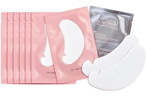 Lunamoon Cerotti per Estensioni Ciglia Eyelash Pads Occhio Patch Extension Ciglia Pads Occhi da Ciglia Finte Eye Gel Patches for Eyelash Extension 50 Paio (V-pads)