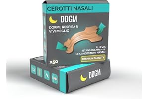 DDGM Cerotti Nasali notturni delicati rimedi efficaci per dormire respirare meglio antirussamento adesivi uomo donna bambino (x50 - Large)