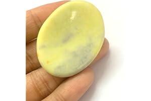 crystalmiracle Serpentine 1.5" Worry Stone Crystal Healing Thumb Stone Gift Handcrafted Gemstone